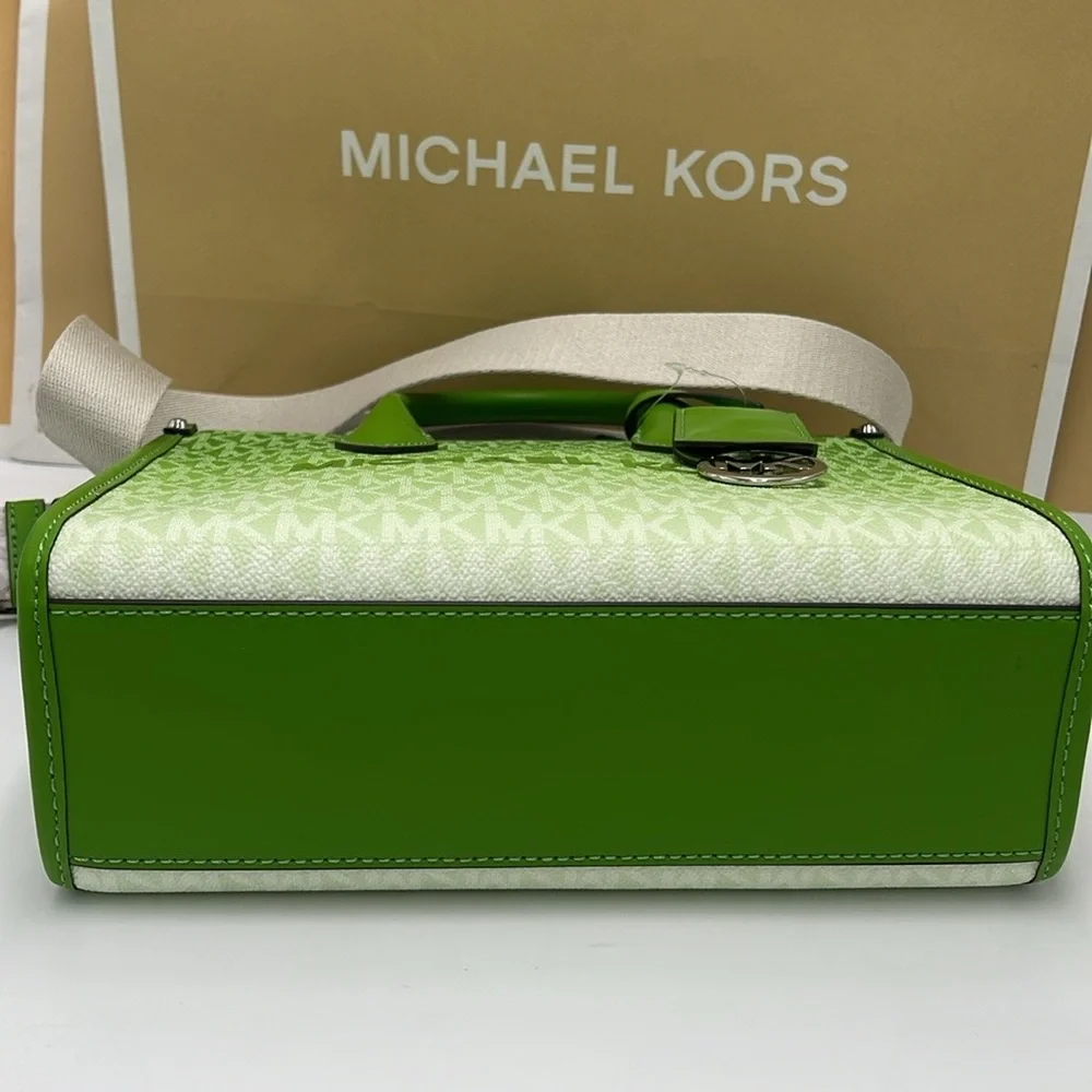 Michael Kors Mirella Small Ombré Signature Logo Crossbody Bag COLOR JUNGLE NWT